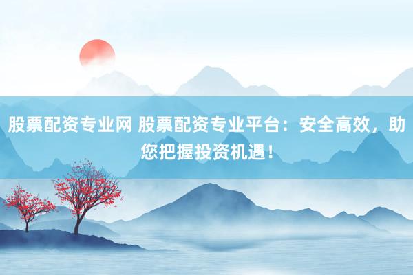 股票配资专业网 股票配资专业平台：安全高效，助您把握投资机遇！