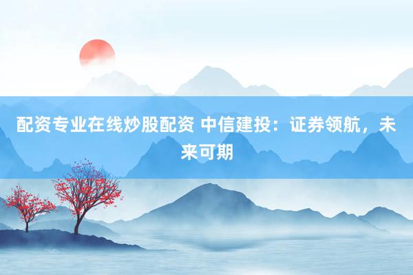 配资专业在线炒股配资 中信建投:证券领航,未来可期