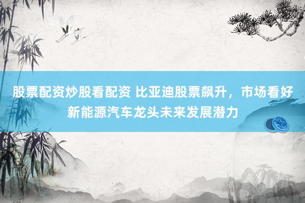 股票配资炒股看配资 比亚迪股票飙升，市场看好新能源汽车龙头未来发展潜力